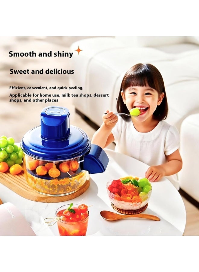 توشيونيكس مقشرة كهربائية للثوم والخضراوات | مقشرة أوتوماتيكية للفواكه والخضراوات الصغيرة | سريعة، قوية، سهلة التنظيف، وصغيرة الحجم، مثالية للمطبخ - Image 3